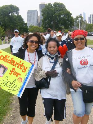 Solidarity for Soly at their first ALS Walk