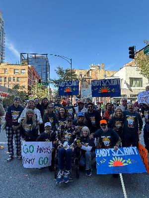 A few members of Andy's Army at the 2025 Chicago Marathon!